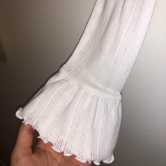 Free People White Long Sleeve Lace Turtle Neck - Picture 5 of 5